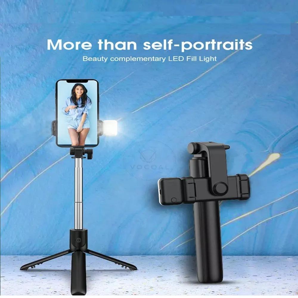 SELFIE STICK WITH LED MINI TRIPORD STAND