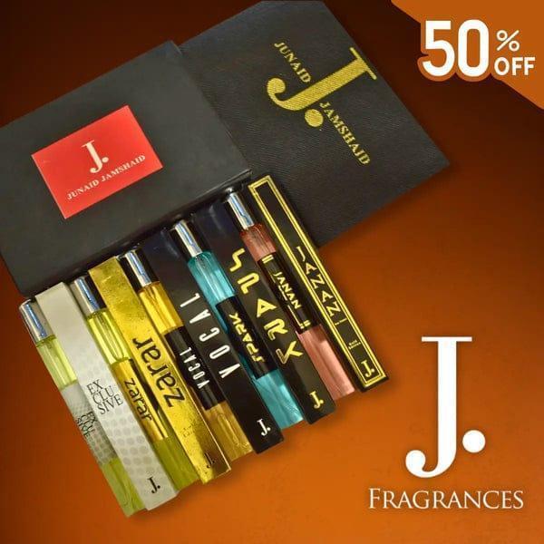 Pack of 5 J. Perfume Long Lasting Fragrance